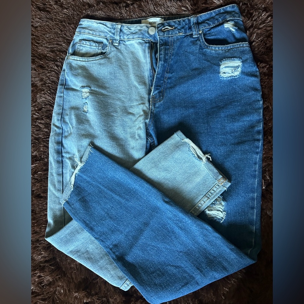 Two-Toned Mom Jeans